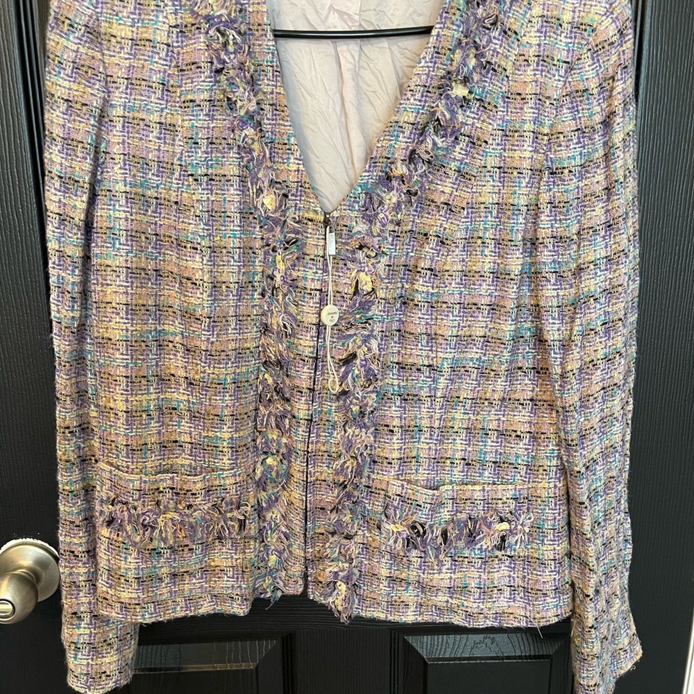 Multicolor Tweed Women's Jacket